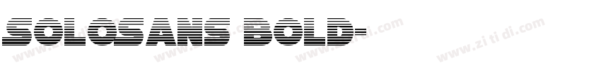 SoloSans Bold字体转换